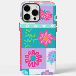 Coques iPhone 16 Pro Max Conception de fleurs vibrantes en fleurs
