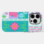 Coques Case-Mate iPhone Conception de fleurs vibrantes en fleurs (Verso (horizontal))