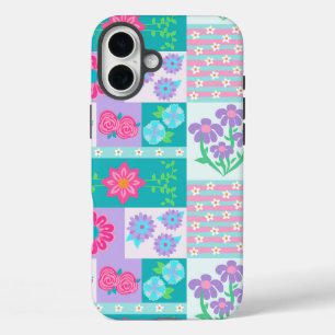 Coques iPhone 16 Plus Conception de fleurs vibrantes en fleurs