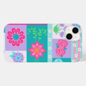 Coques Case-Mate iPhone Conception de fleurs vibrantes en fleurs (Verso (horizontal))