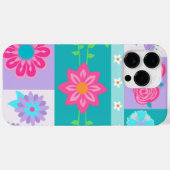 Coques Case-Mate iPhone Conception de fleurs vibrantes en fleurs (Verso (horizontal))
