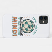 Coques Case-Mate iPhone Conception de football drôle (Dos (Horizontal))