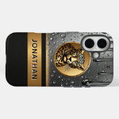 Coques Case-Mate iPhone Conception de force de léopard 🐆 (Verso (horizontal))