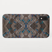 Coques Case-Mate iPhone Conception de fractale Plume de faisan (Dos (Horizontal))