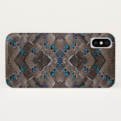 Coques Case-Mate iPhone Conception de fractale Plume de faisan (Dos (Horizontal))
