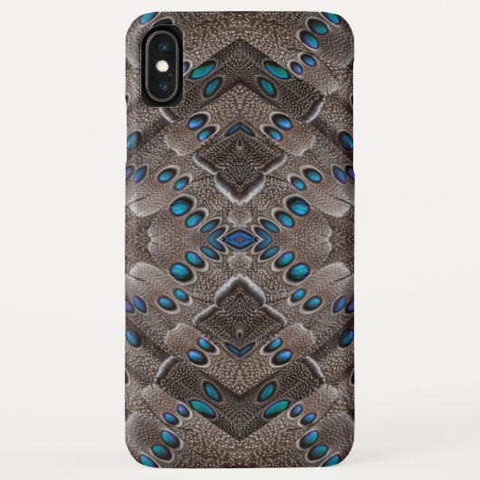 Coques Case-Mate iPhone Conception de fractale Plume de Faisan (Dos)
