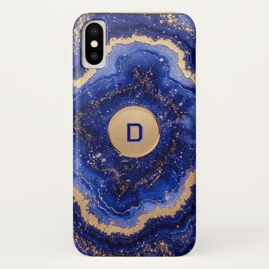 Coques Case-Mate iPhone Conception de géode abstraite avec accents de rose (Dos)