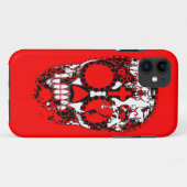 Coques Case-Mate iPhone Conception de grunge de crâne de sucre de jour des (Dos (Horizontal))
