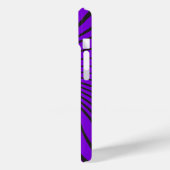 Coques Case-Mate iPhone Conception de kaléidoscope noir et violet (Verso / Gauche)