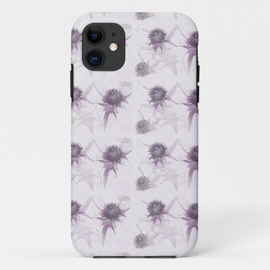 Coques Case-Mate iPhone Conception de la nature de chardon pourpre (Dos)
