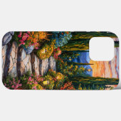 Coques Case-Mate iPhone Conception de la nature du paysage de jardin Vert (Verso (horizontal))