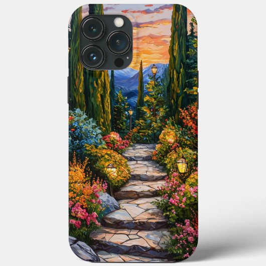 Coques Case-Mate iPhone Conception de la nature du paysage de jardin Vert (Verso)