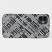 Coques Case-Mate iPhone Conception de la plaque - camouflage gris (Dos (Horizontal))