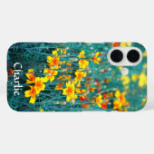 Coques Case-Mate iPhone Conception de la prairie de fleurs (Verso (horizontal))