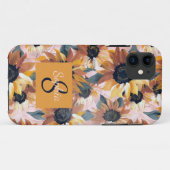 Coques Case-Mate iPhone Conception de l'aquarelle de tournesol (Dos (Horizontal))