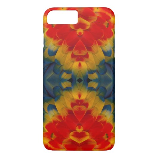 Coques Case-Mate iPhone Conception de l'ara rouge kaléidoscope (Dos)