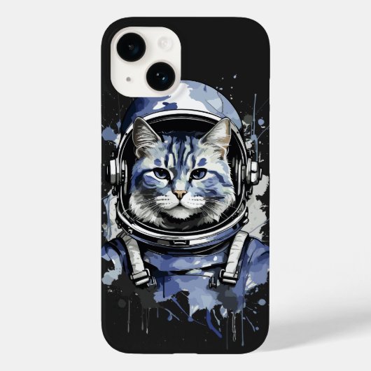 Coques Case-Mate iPhone Conception de l'astronaute bleu (Verso)