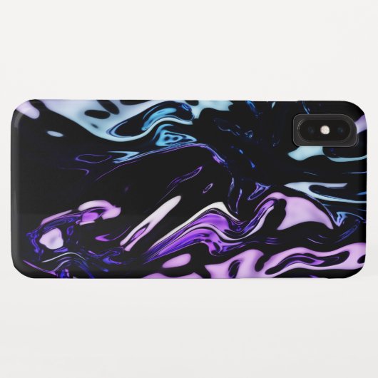 Coques Case-Mate iPhone Conception de liquides métalliques (Dos (Horizontal))