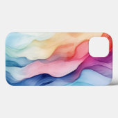 Coques Case-Mate iPhone Conception de l'ondulation arc-en-ciel (Verso (horizontal))