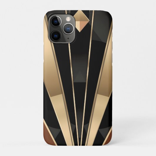 Coques Case-Mate iPhone Conception de luxe géométrique Art Déco en soleil (Dos)