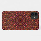 Coques Case-Mate iPhone Conception de mandala marron floral (Dos (Horizontal))