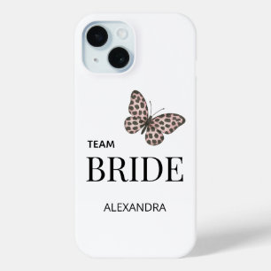 Coque Pour iPhone 15 Conception de mariage personnalisée pour la mariée