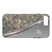 Coques Case-Mate iPhone Conception de monogramme de Bling Classy (Dos (Horizontal))