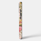 Coques Case-Mate iPhone Conception de monogramme de fleurs tropicales d'îl (Verso / Gauche)