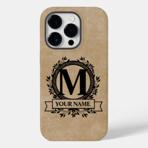 Coque Pour iPhone 14 Pro Conception de monogramme floral