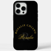 Coques Case-Mate iPhone Conception de monogramme personnalisée Nom personn (Verso)
