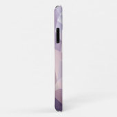 Coques Case-Mate iPhone Conception de Motif Abstrait Pyramide rose doux (Dos/Droite)
