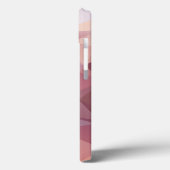 Coques Case-Mate iPhone Conception de Motif Abstrait Pyramide rose doux (Verso / Gauche)