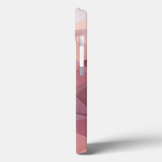 Coques Case-Mate iPhone Conception de Motif Abstrait Pyramide rose doux (Verso / Gauche)