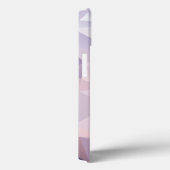 Coques Case-Mate iPhone Conception de Motif Abstrait Pyramide rose doux (Verso / Droite)