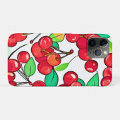 Coques Case-Mate iPhone Conception de motif cerise (Dos (Horizontal))
