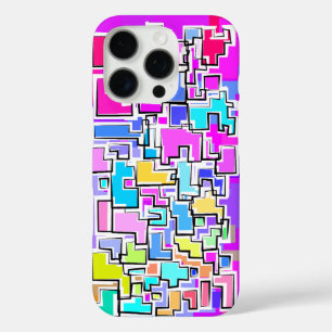 Coques iPhone 16 Pro Conception de motif coloré artistique