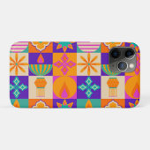 Coques Case-Mate iPhone Conception de motif d'art folklorique indien – Tra (Dos (Horizontal))