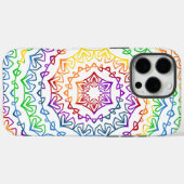 Coques Case-Mate iPhone Conception de motif de mandala arc-en-ciel (Verso (horizontal))