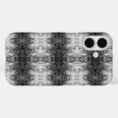 Coques Case-Mate iPhone Conception de motif de photo en noir et blanc d'éc (Verso (horizontal))