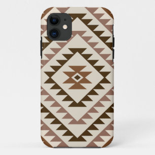Case-Mate iPhone Case Conception de motif diamant aztèque Brun+Crème