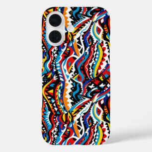 Coques iPhone 16 Conception de motif géométrique Abstraite 36 - Coq