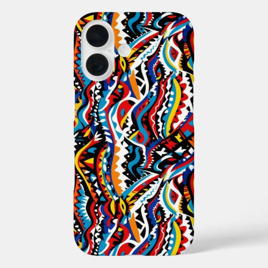 Coques Case-Mate iPhone Conception de motif géométrique Abstraite 36 - Coq (Verso)