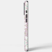 Coques Case-Mate iPhone Conception de motif mandala pastel lavande et vert (Verso / Gauche)