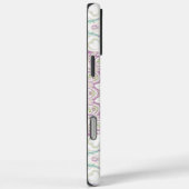 Coques Case-Mate iPhone Conception de motif mandala pastel lavande et vert (Verso / Droite)