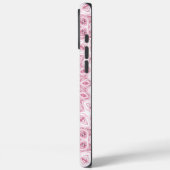 Coques Case-Mate iPhone Conception de motif mandala rose et blanc (Verso / Gauche)