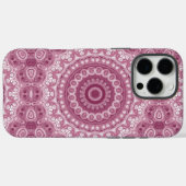 Coques Case-Mate iPhone Conception de motif mandala rose poussiéreux (Verso (horizontal))