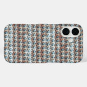 Coques Case-Mate iPhone Conception de motif numérique abstrait moderne 124 (Verso (horizontal))