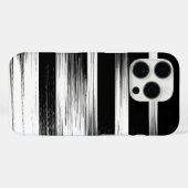 Coques Case-Mate iPhone Conception de motifs élégants en noir et blanc (Verso (horizontal))