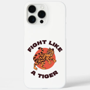 Coques iPhone 16 Pro Max Conception de motivation Combattez comme un tigre