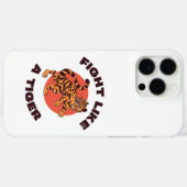 Coques Case-Mate iPhone Conception de motivation Combattez comme un tigre (Verso (horizontal))
